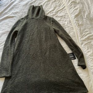 Lulu's Gray Long Sleeve Dress